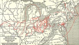 route of the underground railroad