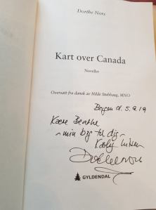 signert utgave av kart over canada